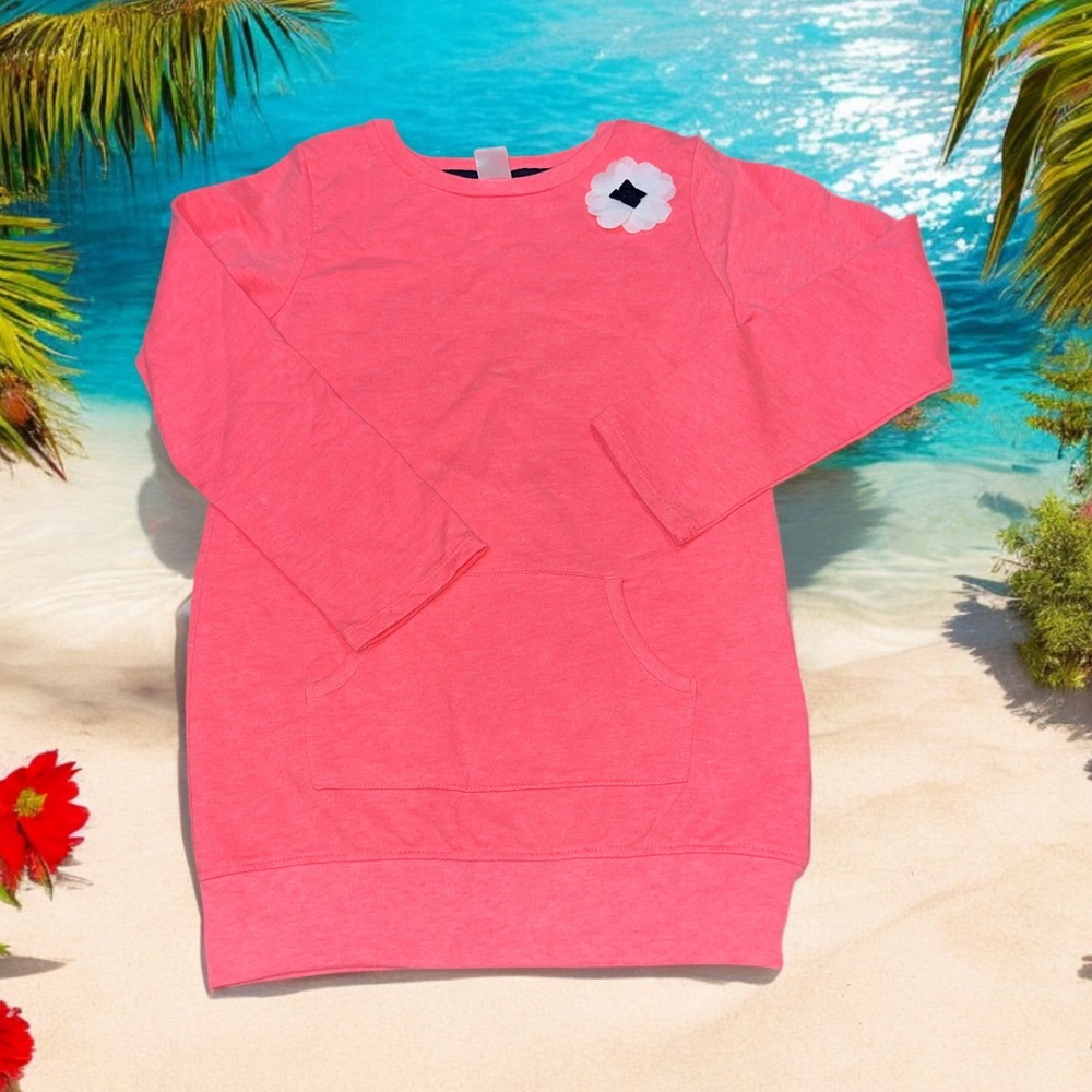 Girls Tunic Length Pullover Sweatshirt (6X)